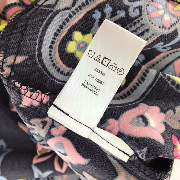 Loft Ann Taylor Women's Shift Dress Long sleeves‎ Floral Design Multicolor PXS - Picture 6 of 10